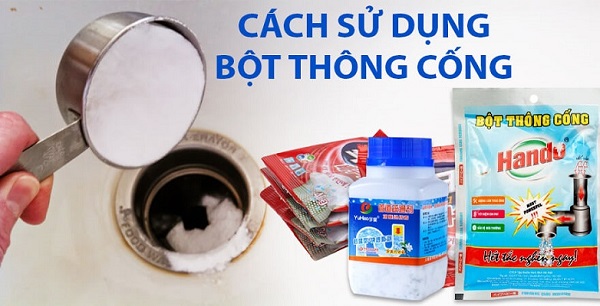 cách sử dụng bột thông cống