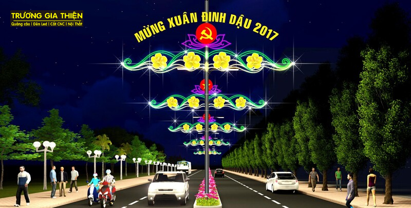 Trương Gia Thiện sẽ lên ý tưởng và phác thảo thiết kế mẫu trang trí led đường phố phù hợp