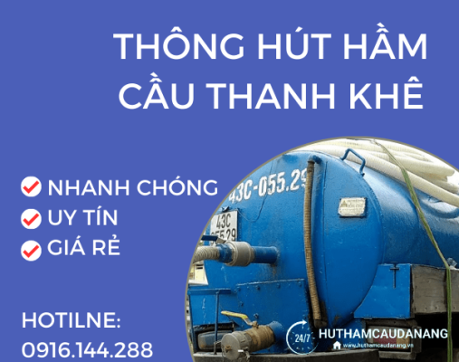 thông hút hầm cầu tại thanh khê