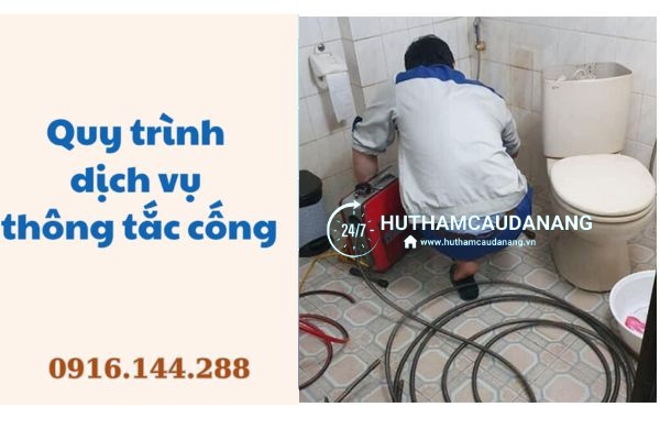 quy trình thông cống nghẹt