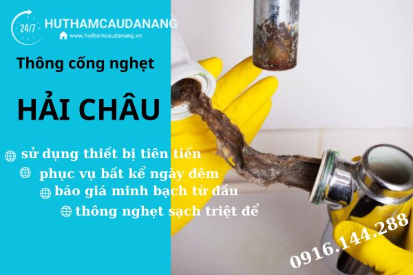 thông cống nghẹt hải châu