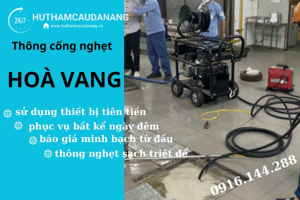 thông cống nghẹt hòa vang