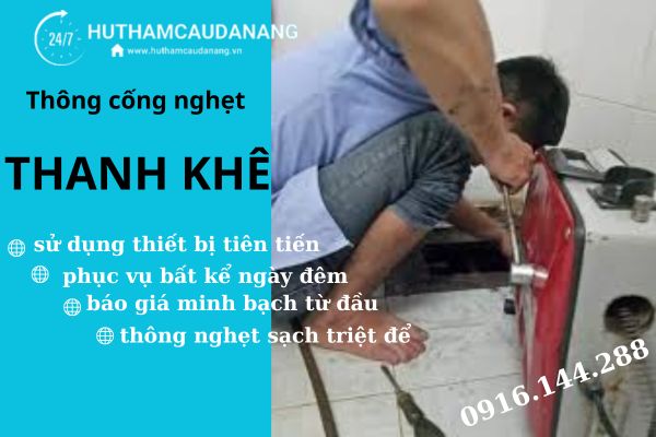 thông cống nghẹt thanh khê