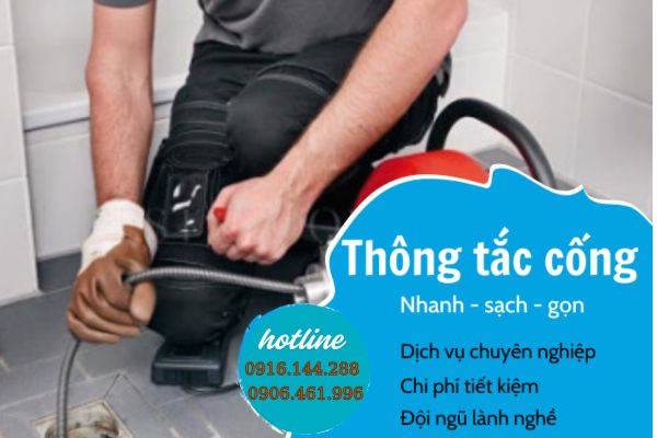 dịch vụ thông cống nghẹt