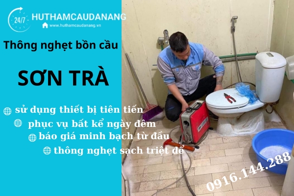 thông nghẹt bồn cầu sơn trà