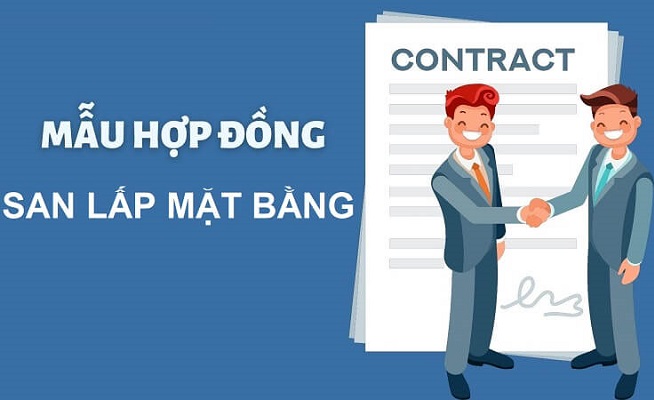 mẫu hợp đồng thi công san lấp mặt bằng