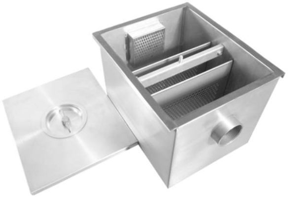 bể tách mỡ inox nhỏ gọn