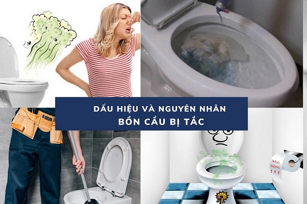 bồn cầu tắc