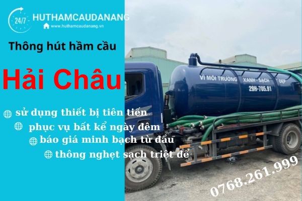 hút hầm cầu hải châu