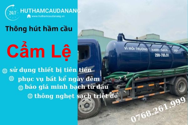 hút hầm cầu cẩm lệ