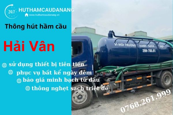 hút hầm cầu hải vân