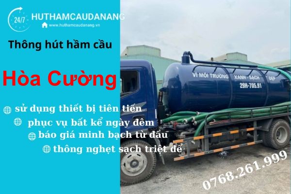 hút hầm cầu hòa cường