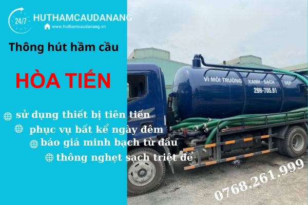 hút hầm cầu hòa tiến