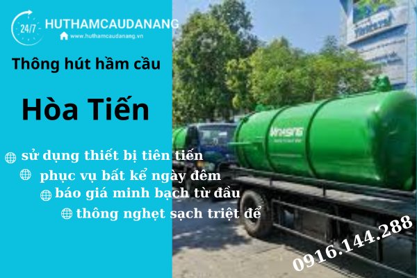 hút hầm cầu hòa tiến