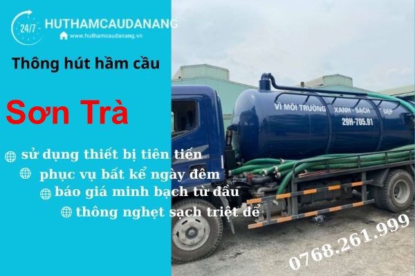 hút hầm cầu sơn trà