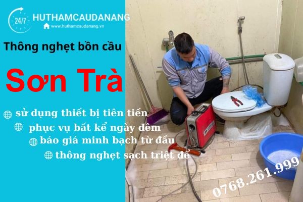 thông nghẹt bồn cầu sơn trà