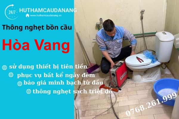 thông nghẹt bồn cầu hòa vang