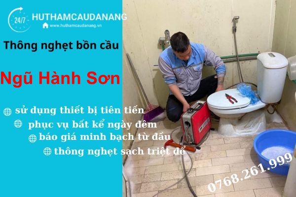 thông nghẹt bồn cầu ngũ hành sơn