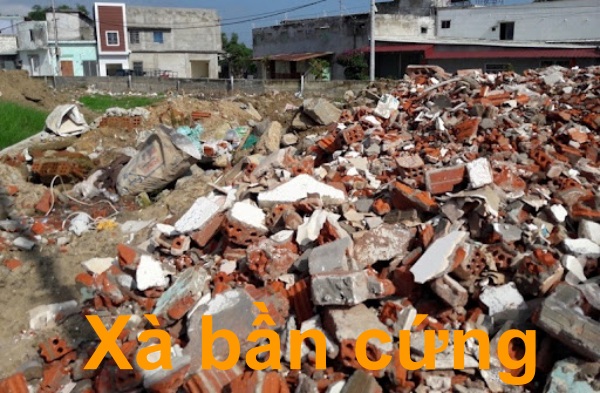 xà bần cứng san lấp nền nhà