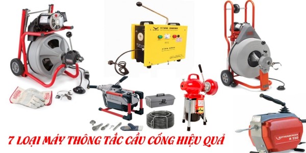 máy thông tắc cống lò xo