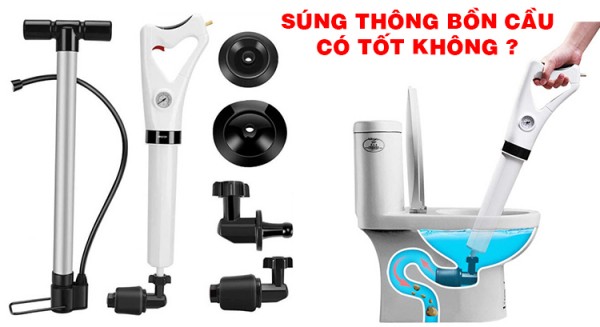súng thông nghẹt bồn cầu