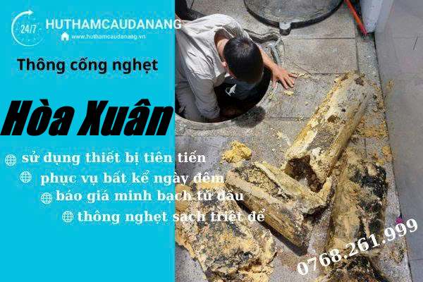thông cống nghẹt hòa xuân